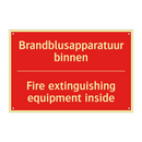 Brandblusapparatuur binnen - Fire extinguishing equipment inside