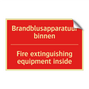 Brandblusapparatuur binnen - Fire extinguishing equipment inside