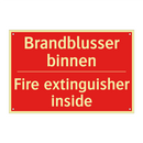 Brandblusser binnen - Fire extinguisher inside