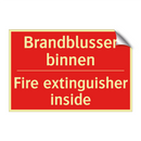 Brandblusser binnen - Fire extinguisher inside