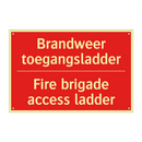 Brandweer toegangsladder - Fire brigade access ladder