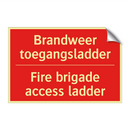 Brandweer toegangsladder - Fire brigade access ladder