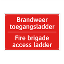 Brandweer toegangsladder - Fire brigade access ladder