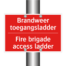 Brandweer toegangsladder - Fire brigade access ladder