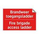 Brandweer toegangsladder - Fire brigade access ladder