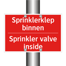 Sprinklerklep binnen - Sprinkler valve inside