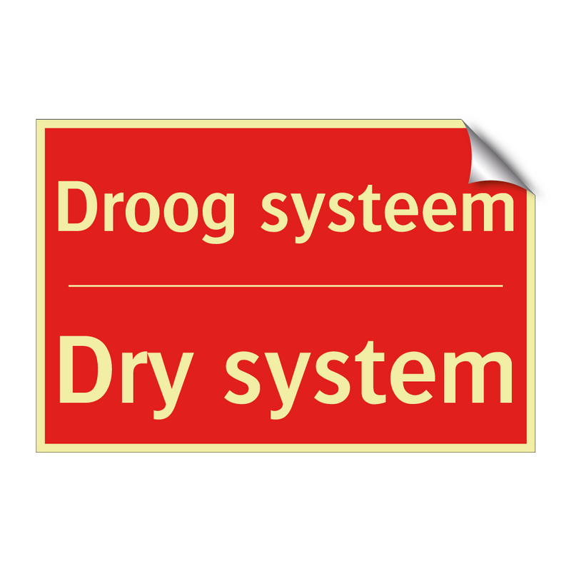 Droog systeem - Dry system