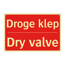 Droge klep - Dry valve