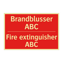 Brandblusser ABC - Fire extinguisher ABC