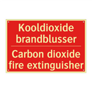 Kooldioxide brandblusser - Carbon dioxide fire extinguisher