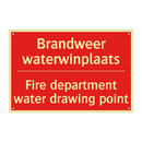 Brandweer waterwinplaats - Fire department water drawing point