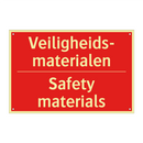 Veiligheids- materialen - Safety materials