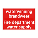 waterwinning brandweer - Fire department water supply