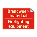 Brandweer- materiaal - Firefighting equipment