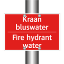 Kraan bluswater - Fire hydrant water