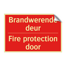 Brandwerende deur - Fire protection door