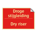 Droge stijgleiding - Dry riser