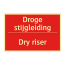 Droge stijgleiding - Dry riser