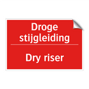 Droge stijgleiding - Dry riser