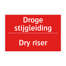 Droge stijgleiding - Dry riser