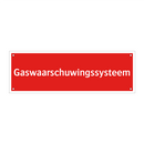 Gaswaarschuwingssysteem