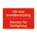 Lift voor brandbestrijding - Elevator for firefighting