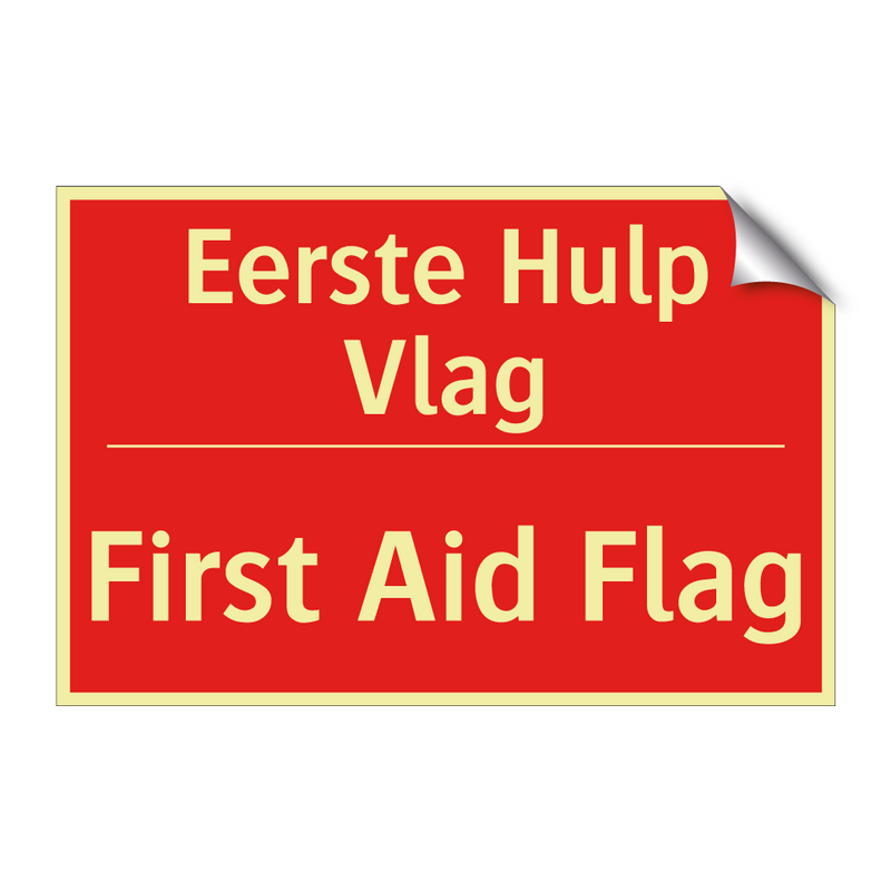 Eerste Hulp Vlag - First Aid Flag