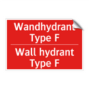 Wandhydrant Type F - Wall hydrant Type F