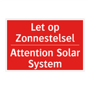 Let op Zonnestelsel - Attention Solar System