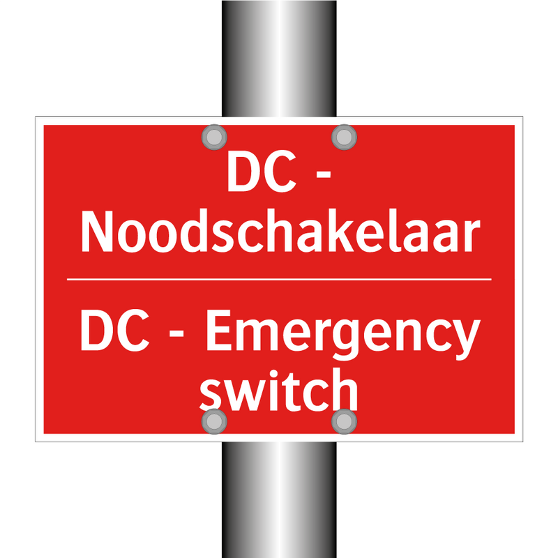 DC - Noodschakelaar - DC - Emergency switch
