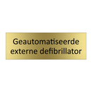 Geautomatiseerde externe defibrillator & Geautomatiseerde externe defibrillator