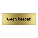 Geen bezoek & Geen bezoek & Geen bezoek