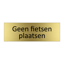 Geen fietsen plaatsen & Geen fietsen plaatsen & Geen fietsen plaatsen & Geen fietsen plaatsen