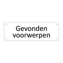 Gevonden voorwerpen & Gevonden voorwerpen & Gevonden voorwerpen