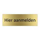 Hier aanmelden & Hier aanmelden & Hier aanmelden