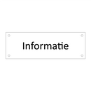 Informatie & Informatie & Informatie