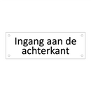 Ingang aan de achterkant & Ingang aan de achterkant & Ingang aan de achterkant