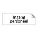 Ingang personeel & Ingang personeel & Ingang personeel