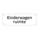 Kinderwagen ruimte & Kinderwagen ruimte & Kinderwagen ruimte