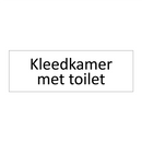 Kleedkamer met toilet & Kleedkamer met toilet & Kleedkamer met toilet & Kleedkamer met toilet
