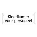 Kleedkamer voor personeel & Kleedkamer voor personeel & Kleedkamer voor personeel