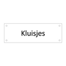 Kluisjes & Kluisjes & Kluisjes