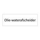 Olie-waterafscheider & Olie-waterafscheider & Olie-waterafscheider & Olie-waterafscheider