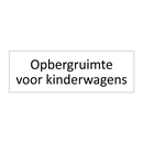 Opbergruimte voor kinderwagens & Opbergruimte voor kinderwagens & Opbergruimte voor kinderwagens