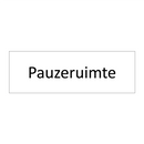 Pauzeruimte & Pauzeruimte & Pauzeruimte & Pauzeruimte & Pauzeruimte & Pauzeruimte