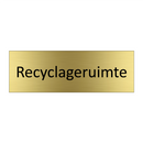 Recyclageruimte & Recyclageruimte & Recyclageruimte & Recyclageruimte & Recyclageruimte