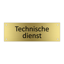 Technische dienst & Technische dienst & Technische dienst