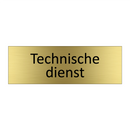 Technische dienst & Technische dienst & Technische dienst & Technische dienst & Technische dienst