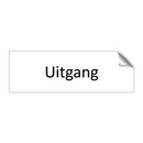 Uitgang & Uitgang & Uitgang