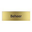 Beheer & Beheer & Beheer